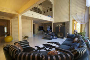 Timber house interior