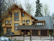Пример бревенчатый дом - структурные клееного призму 1