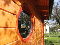 Detail - kulaté okno