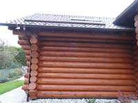 Canadian log cabin in Těptín