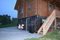 Norský srubový dům v obci Zakřany
