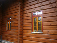 Установленные деревянные окна Geus