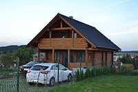 Norský srubový dům v obci Zakřany